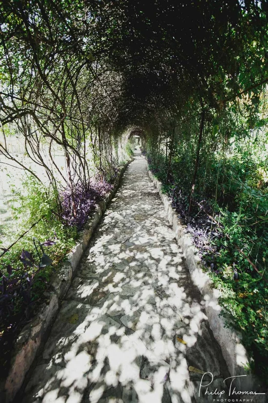 garden pathway at Paniolo Ranch