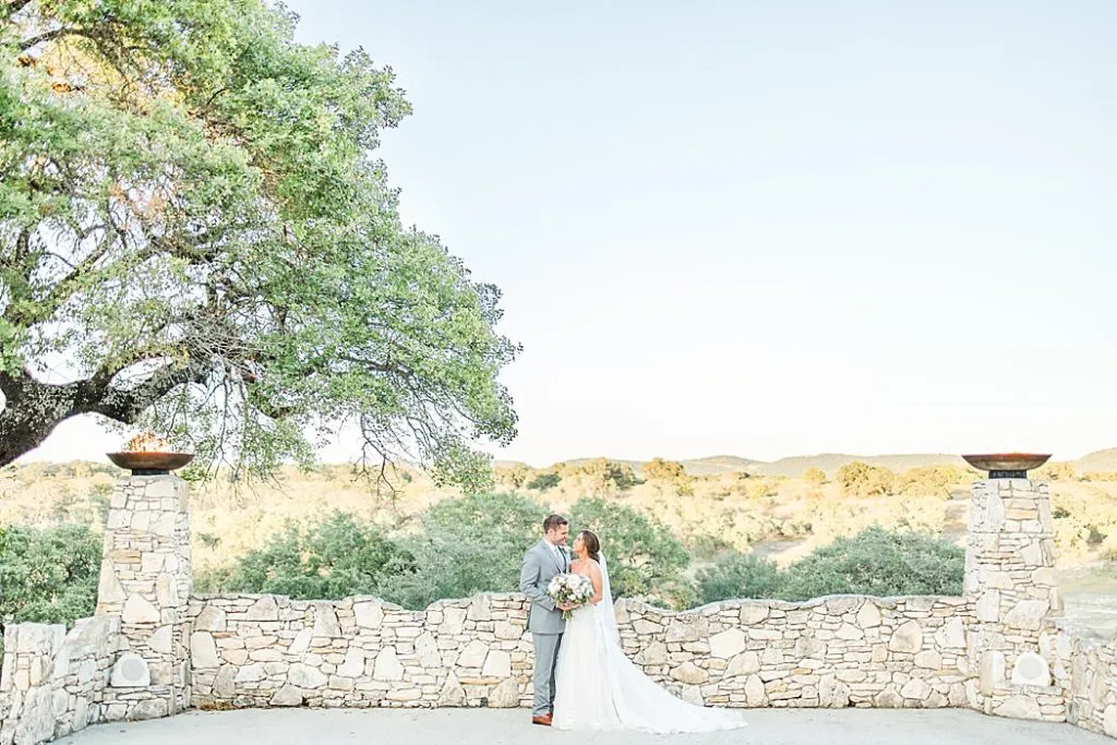 ceremony at our comfort texas wedding venues